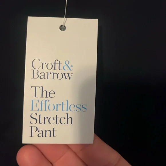 NWT Croft & Barrow Classic Navy Pullon Pants - Picture 4 of 11